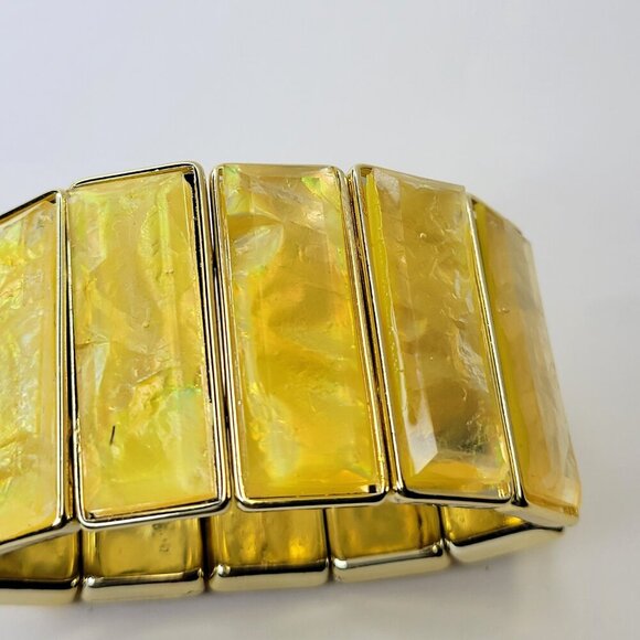 Yellow Stretch Fashion Bracelet Casual Wrap Bracelet - Picture 3 of 6